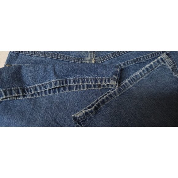 Wrangler Boys 14 Husky Blue Carpenter Jean Denim Jorts Work Utility Shorts 29x11 - Picture 9 of 10